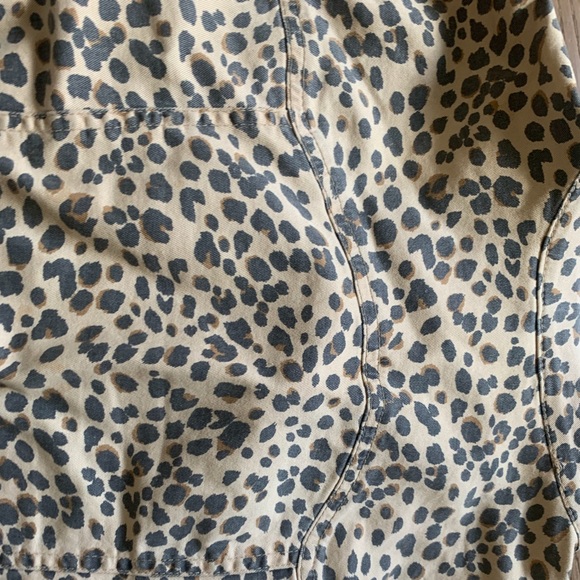 Leopard Jacket Denim Style size 12 - Picture 7 of 8
